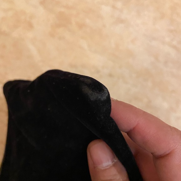 Gucci black Velvet Pouch Bamboo silver hardware - Picture 13 of 16